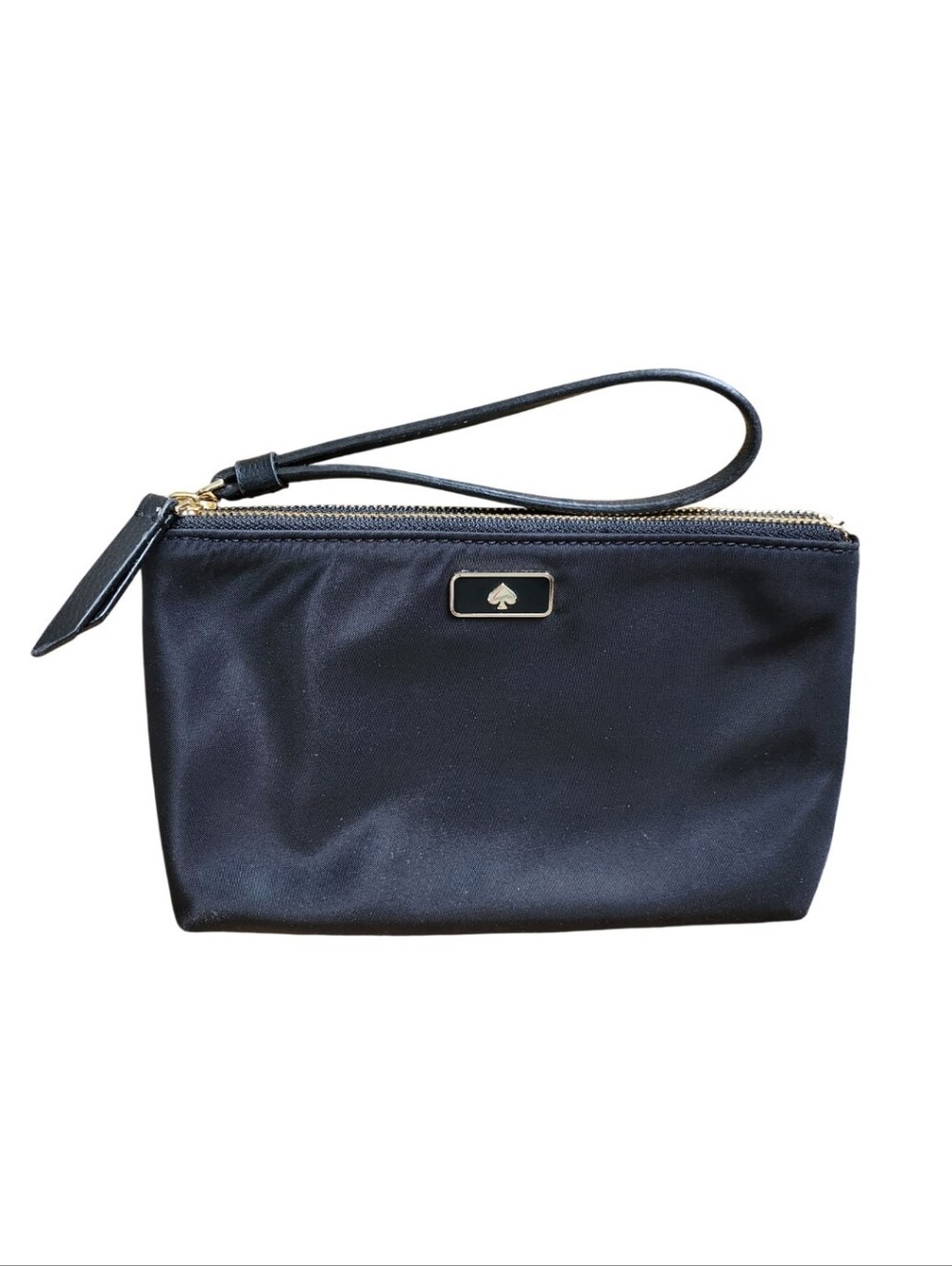 Kate Spade Black Nylon Medium Double Zip Wristlet